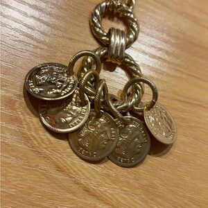 Sarah Coventry Gold Coin Pendant Necklace